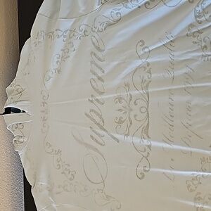 Supreme Long-sleeve Lightweight Shirt Hoodie - Size XL - Color Baby Blue